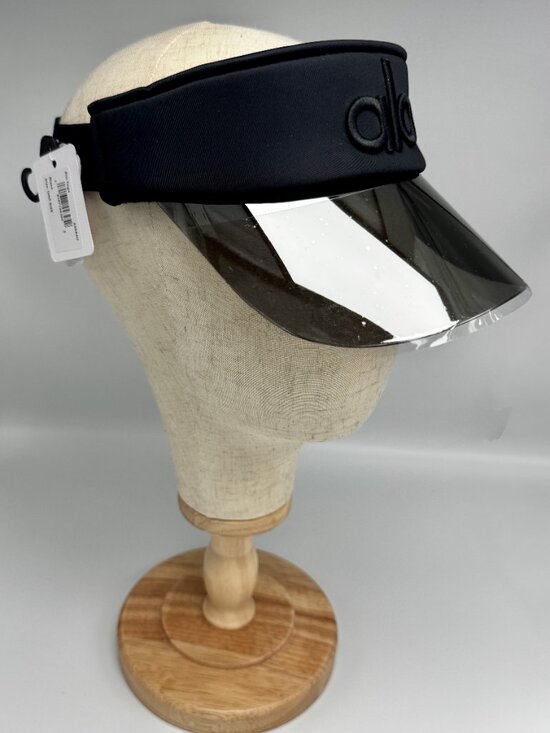 Alo Yoga UPF 50+ Sun Protection Visor Black Shield Hat NWT main image 4
